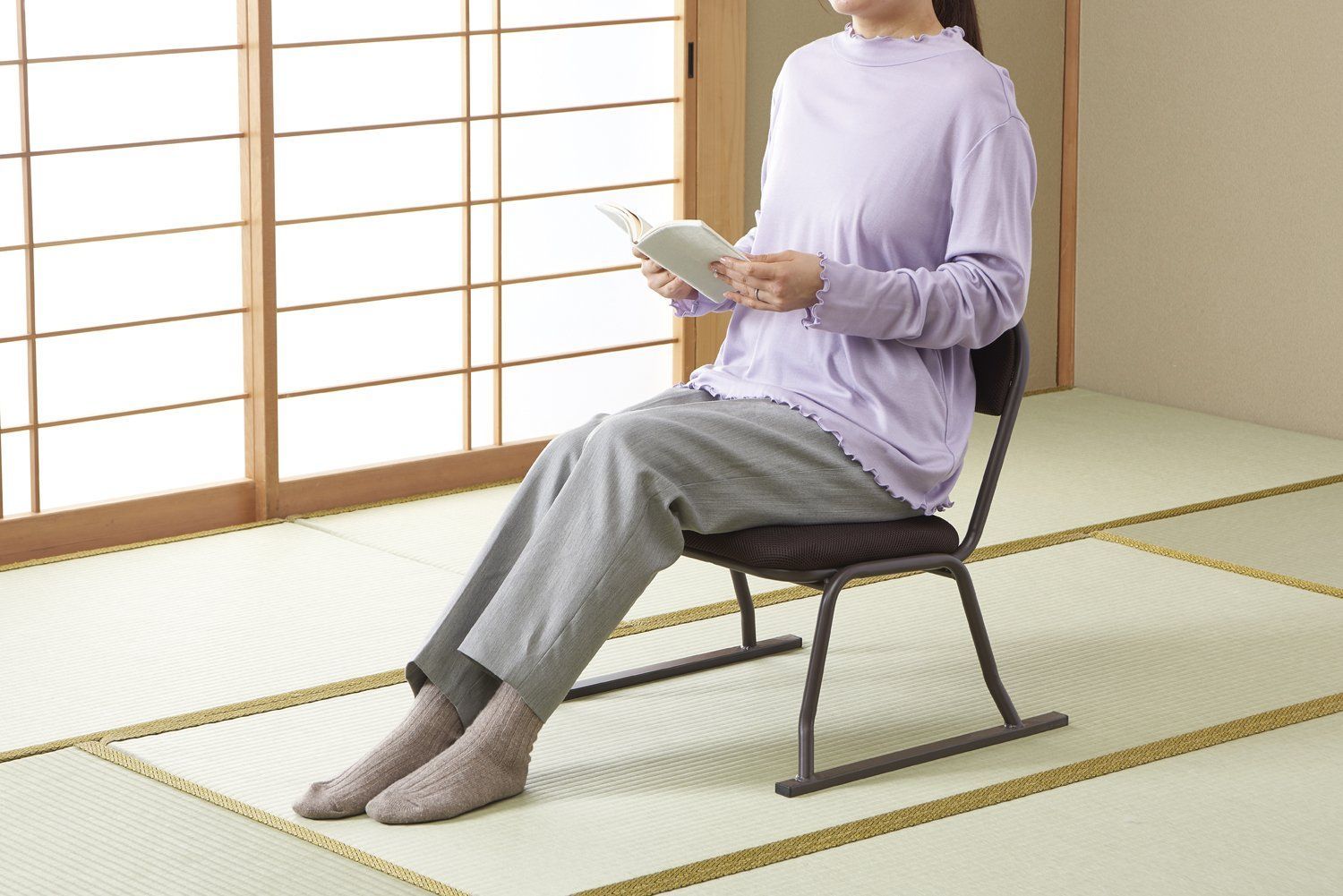 在庫 ブラウン メッシュ 積み重ね N-8402 パイプ 高座イス パール金属 MARWIL-DEMENAGEMENTS_CH