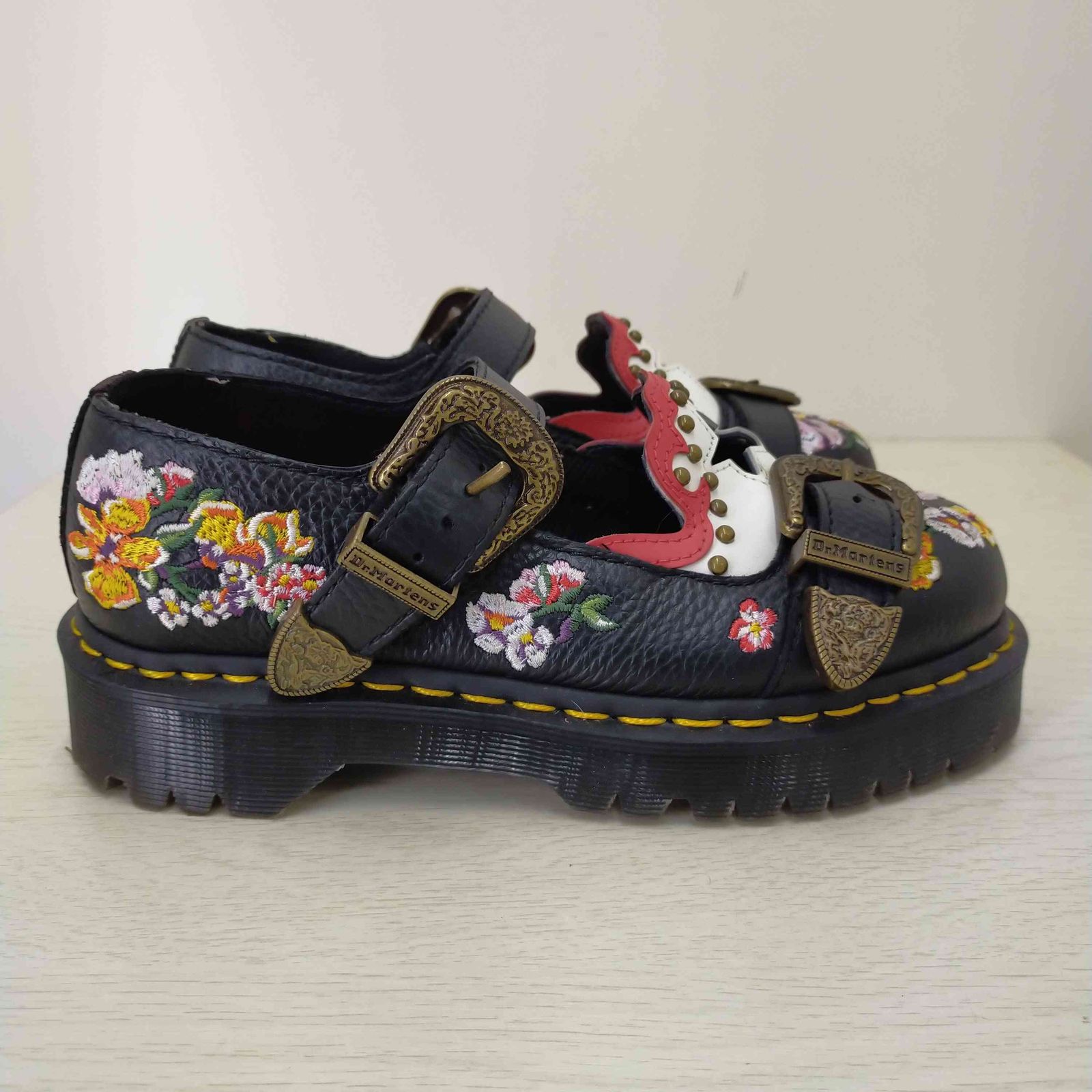 ドクターマーチン Dr.Martens .{{ムカイ メリージェーンシューズ}}花柄