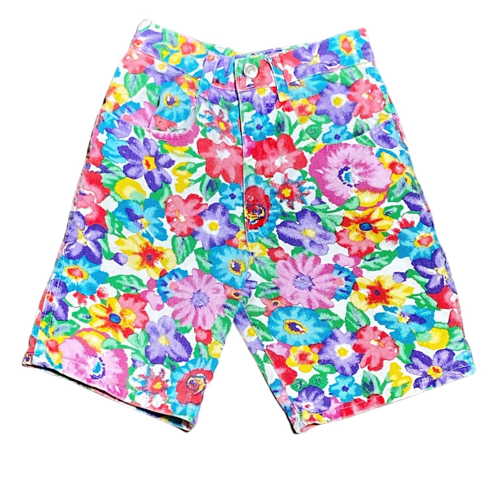 Floral shorts ヴィンテージ ハーフパンツ - cecati92.edu.mx