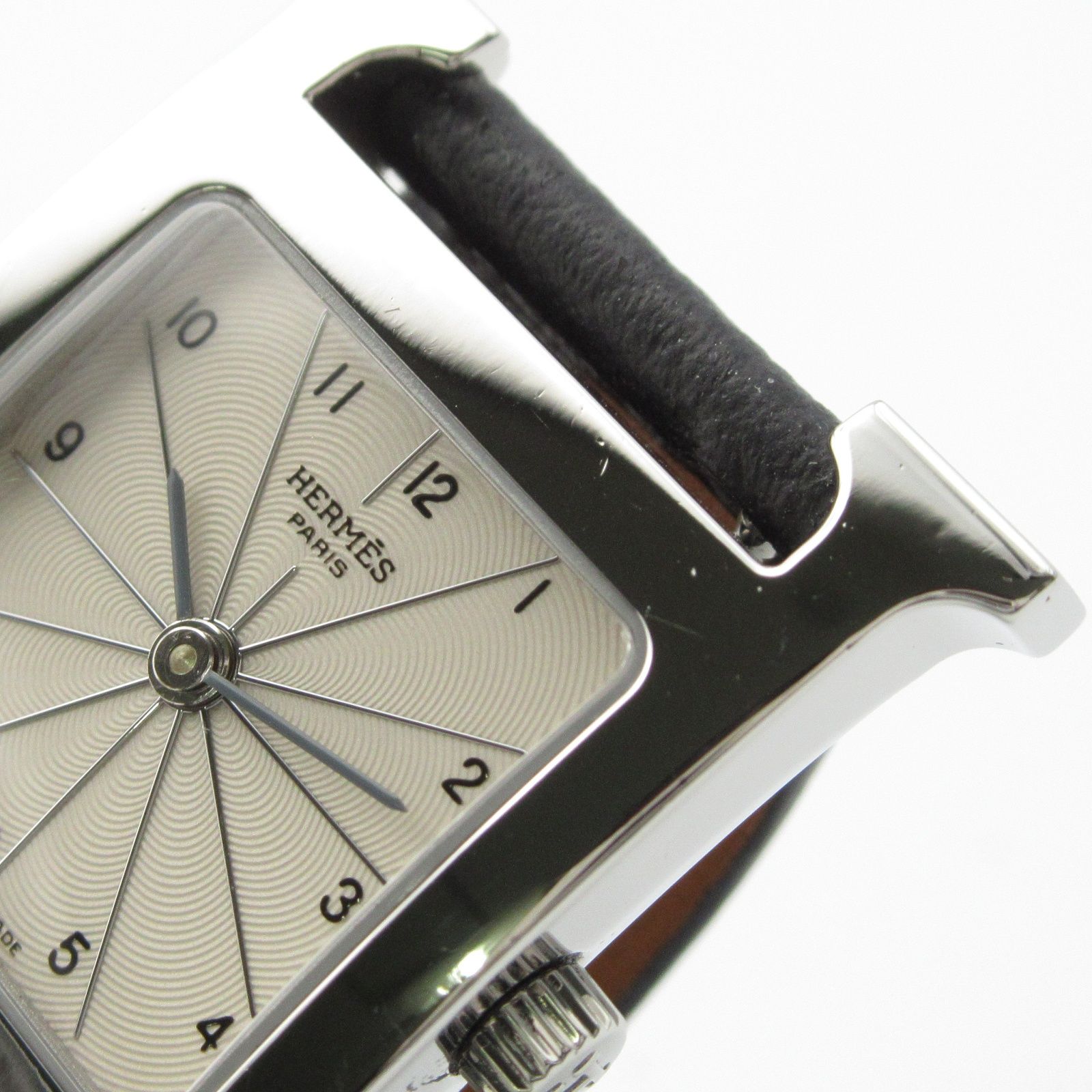 エルメス HERMES 腕時計 Hウォッチ HH1.210 シルバー ステンレス