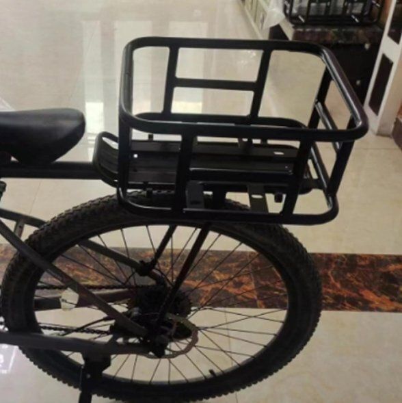 自転車用後ろカゴ 自転車カゴ 取付金具付 大容量 リアカゴ 通勤通学 自転車アクセサリー 自転車用後ろカゴ 自転車カゴ 取付金具付 大容量 リアカゴ 通勤