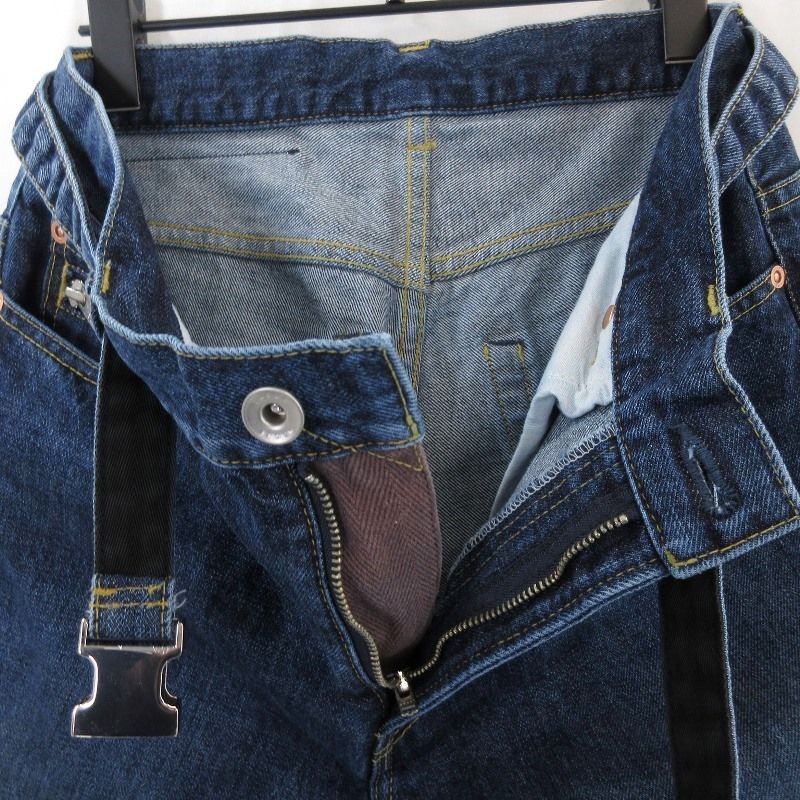 美品 sacai サカイ デニムパンツ 24-03354M 24SS コットン 日本 美品 sacai サカイ デニムパンツ 24-03354M 24SS コットン 日本