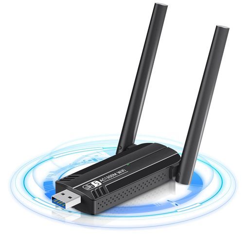 【1300Mbps】WiFi無線LAN子機USB3.0WIFIアダプターSungale高速通信無線lanアダプタ5dBi2.4Ghz/5Ghzデュアルバンド802.11ACWindows11/10/8.1/8/7/