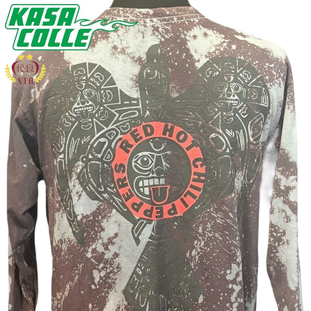 RED HOT CHILI PEPPERS レッドホットチリペッパーズ Vintage Tie-Dye Long Sleeve T-ShirtタイダイロンT タグ Fruit of the Loom フルーツオブザルーム XL