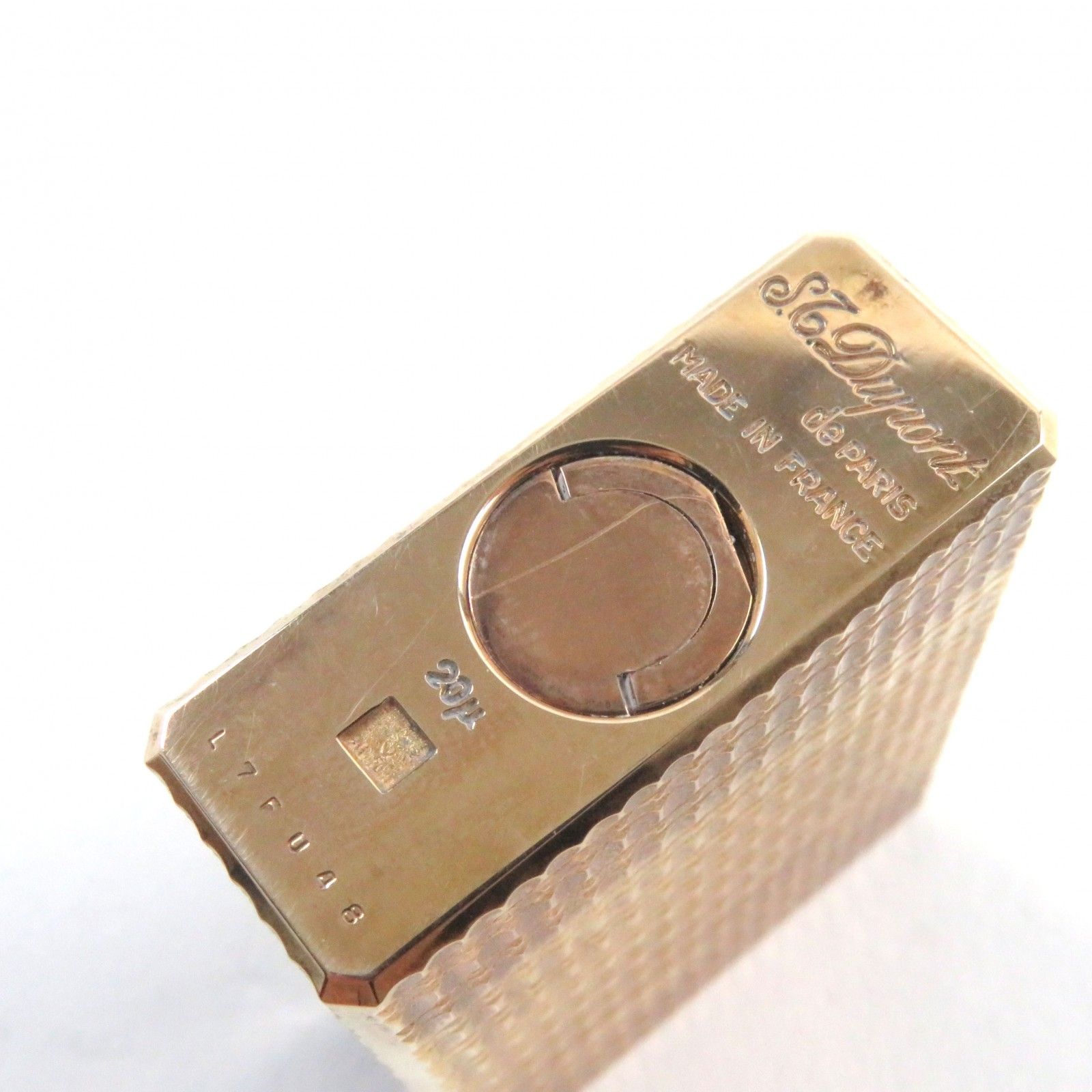 外装極美品□Dupont デュポン ライン1 ショート ダイヤモンド柄