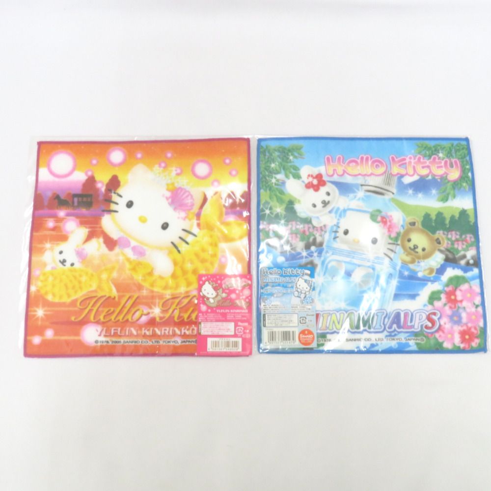 HELLO KITTY プチタオル 2枚セット 大分限定 金鱗湖バージョン
