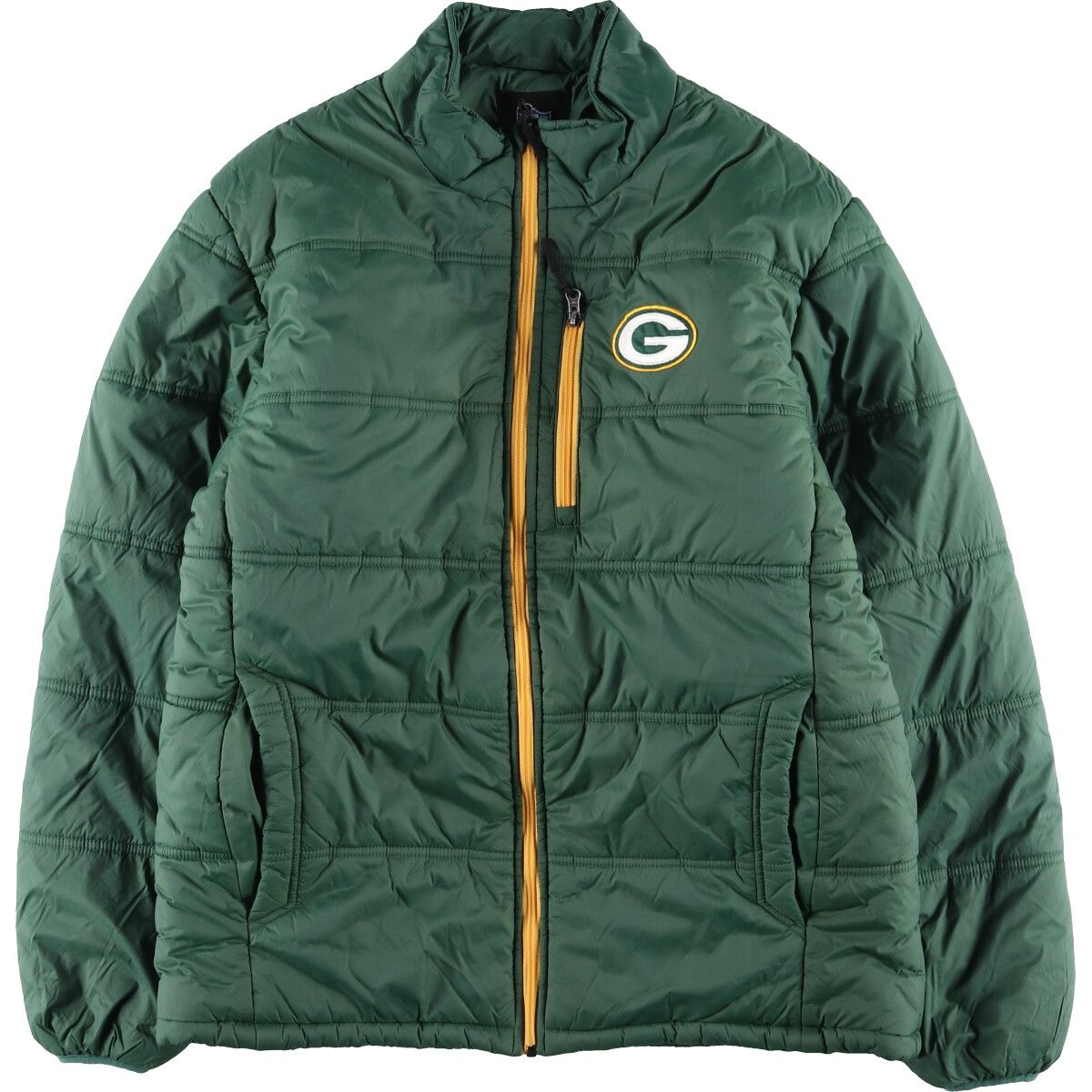 古着 NFL GREEN BAY PACKERS グリーンベイパッカーズ 中綿ジャケット