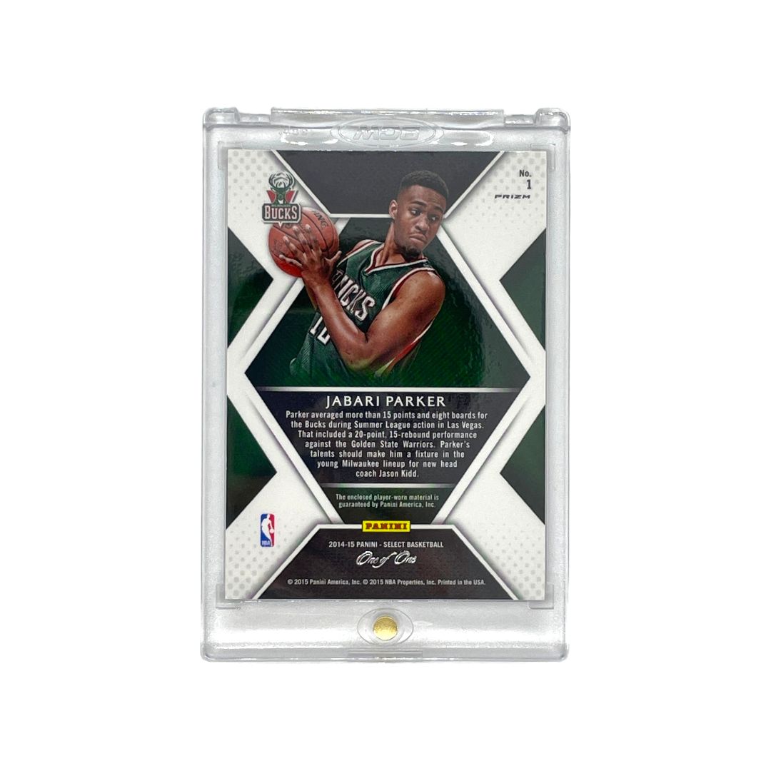 PANINI NBAカード SELECT ROOKIE SWATCHES PRIZM BLACK GOLD JABARI PARKER One of One #1 送料無料 中古 IT1 PANINI NBAカード SELECT ROOKIE SWATCHES PRIZM BLACK GOLD