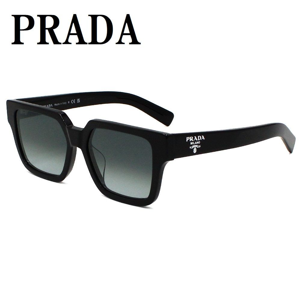 プラダ PRADA PR03ZSF 1AB06T 55 サングラス アジアンフィット メガネ 眼鏡 UVカット 紫外線カット メンズ レディース  グレー ブラック - メルカリ