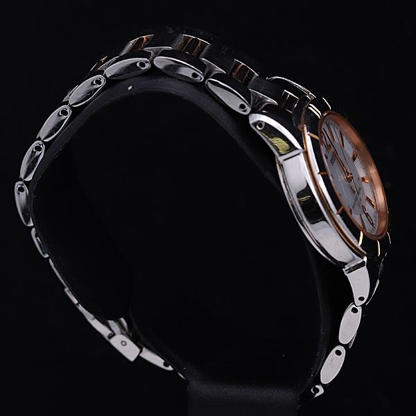 セイコールキア 電波ソーラー シルバー文字盤 ラウンド レディース