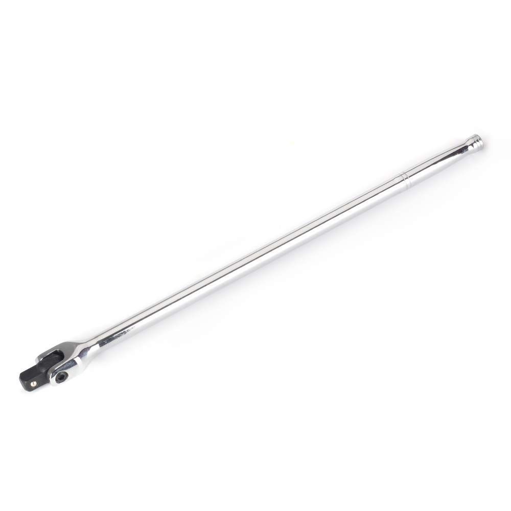 Size:630mm ロングスピンナーハンドル ホイールレンチ 差込角 12.7mm 1/2インチ 180可動 CR-V鋼製 メッキ仕上げ タイヤ交換 プーリーボルト脱着 工具 (630mm)