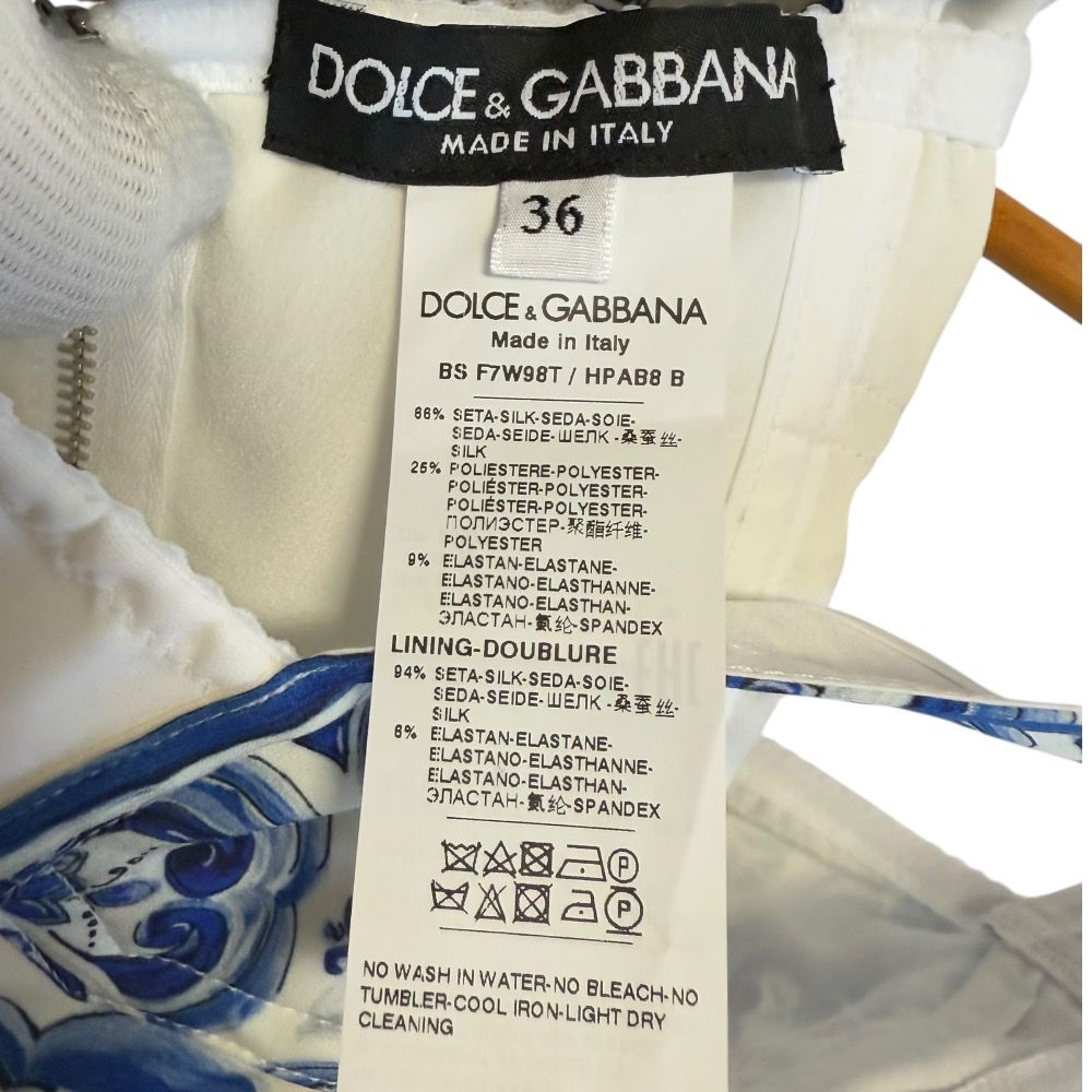 ドルチェ＆ガッバーナ マヨリカマジョリカ シルクブレンド ビスチェ カットソー 美品 DOLCE&GABBANA ドルチェ＆ガッバーナ マヨリカ マジョリカ 花柄