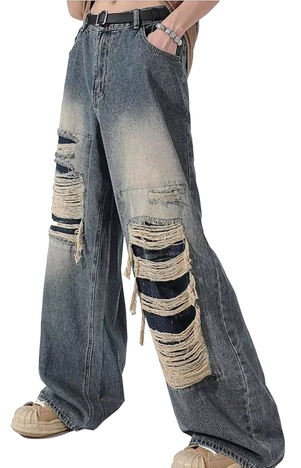 GUREITOJP] タイダイ柄 デニムパンツ メンズ ジーンズ 絞り染め オシャレ ストリートファション V系 デザイン性 男女 Amazon | [ GUREITOJP] パンク系 デニムパンツ メンズ ジーンズ ストレート系 V系 ロック ストリート アジャスタブルバックル ジッパー  スチームパンク ... [GUREITOJP] ヴィンテージ デニムパンツ ストレート ジーンズ ウォッシュ ユーズド シェービング加工 Ｇパン 秋冬 メン