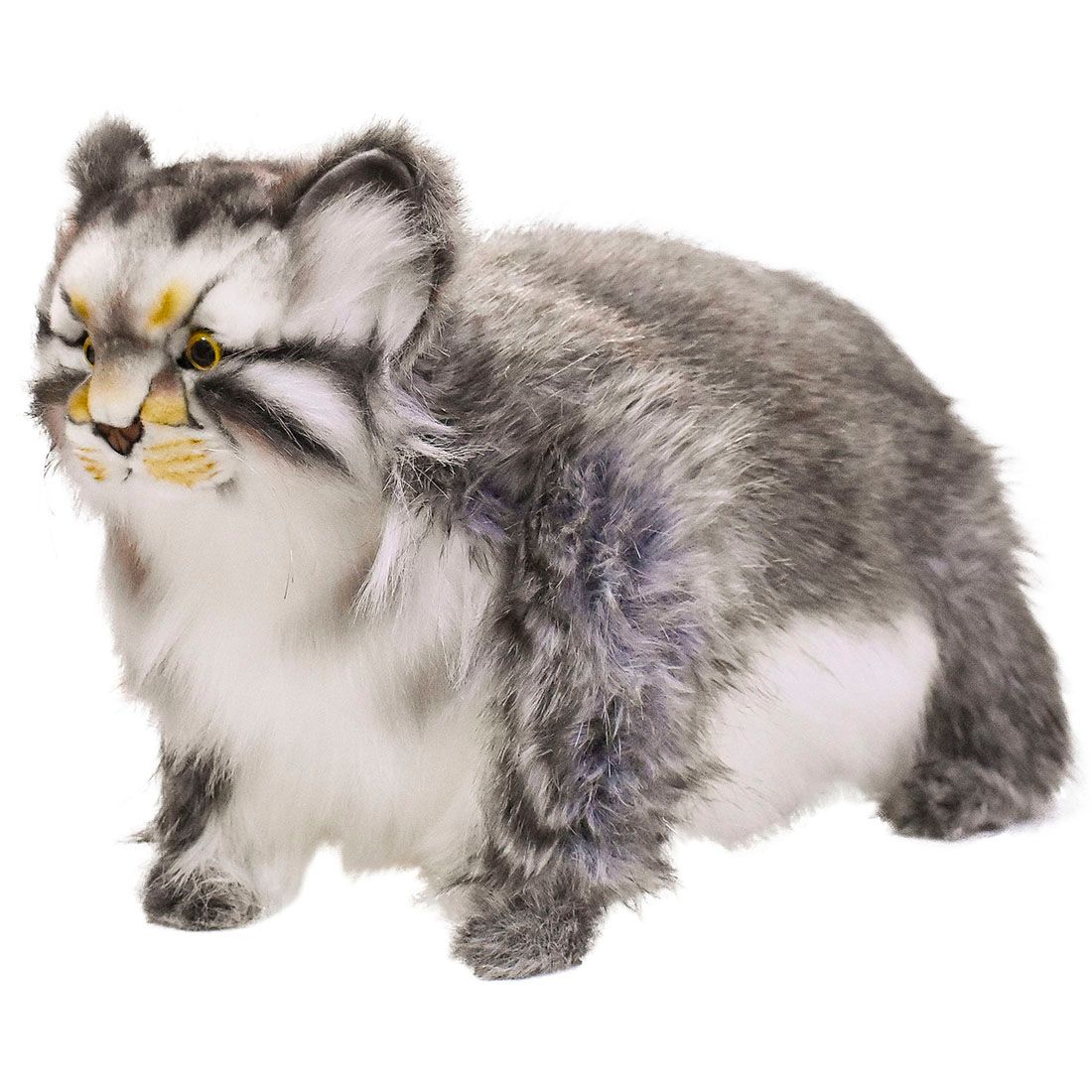HANSA 7077 マヌルネコ 30cm PALLAS CAT STANDING BH7707 もふもふ ねこ ネコ ぬいぐるみ ハンサ 動物 犬 猫 鳥 うさぎ ペンギン アニマル 置物 人形 フィギュア 大きい 実物大 大型