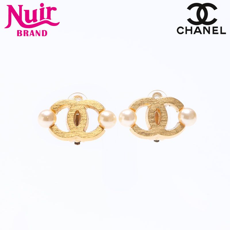 CHANEL シャネル イヤリング 02A 2002 ココマーク パール