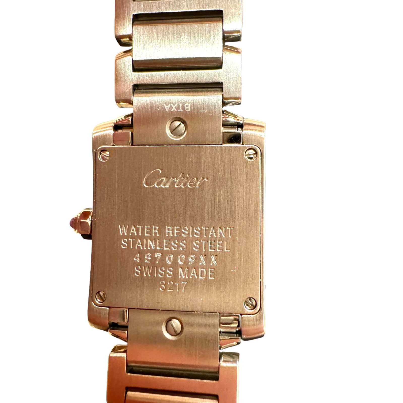 Cartier カルティエ タンクフランセーズSM ピンクシェル