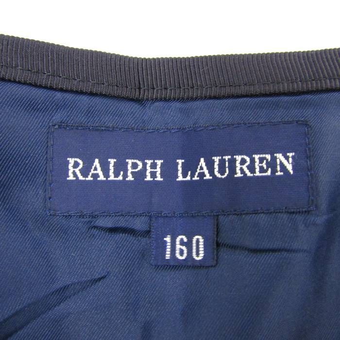 ラルフローレン スカート ボトムス ウール100% キッズ 女の子用 160サイズ ブラック RALPH LAUREN 【中古】