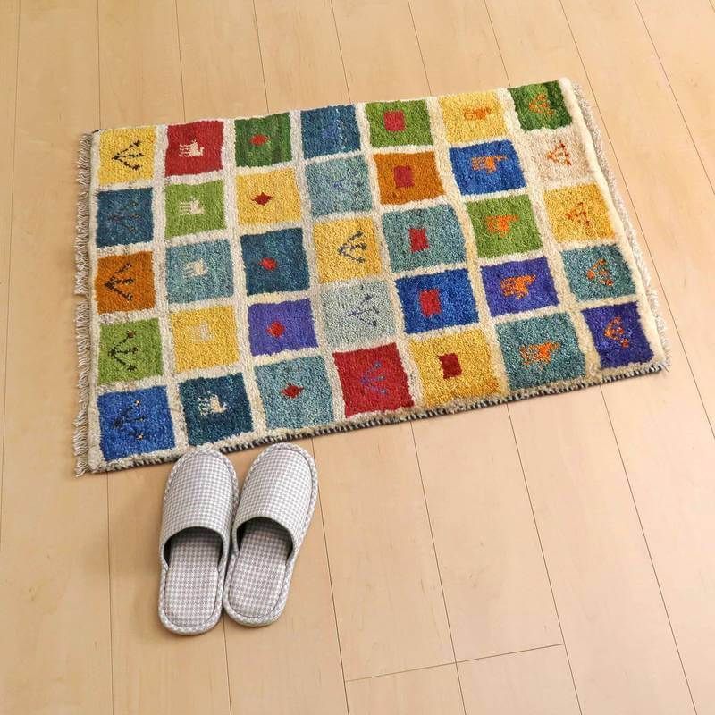 ギャッベ 90×64cm（BSS-10105）