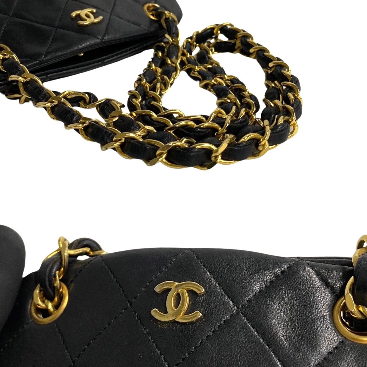 極美品 CHANEL マトラッセ ラムスキン チェーン ショルダー シール付 極 美品 カード シール有 1番台 CHANEL シャネル マトラッセ
