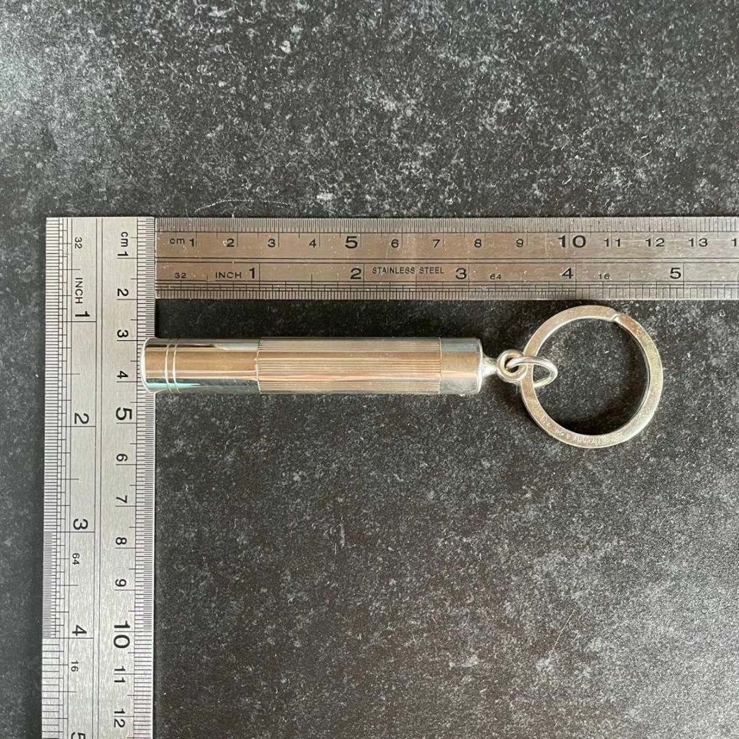オールドティファニー 希少 懐中電灯 ライト キーリング 925 QO10fe