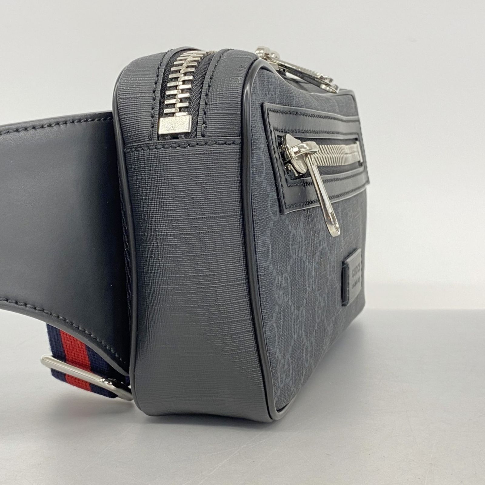 グッチ Gucci グッチ ボディバッグ GGスプリーム シェリーライン 474293 ブラック メンズ