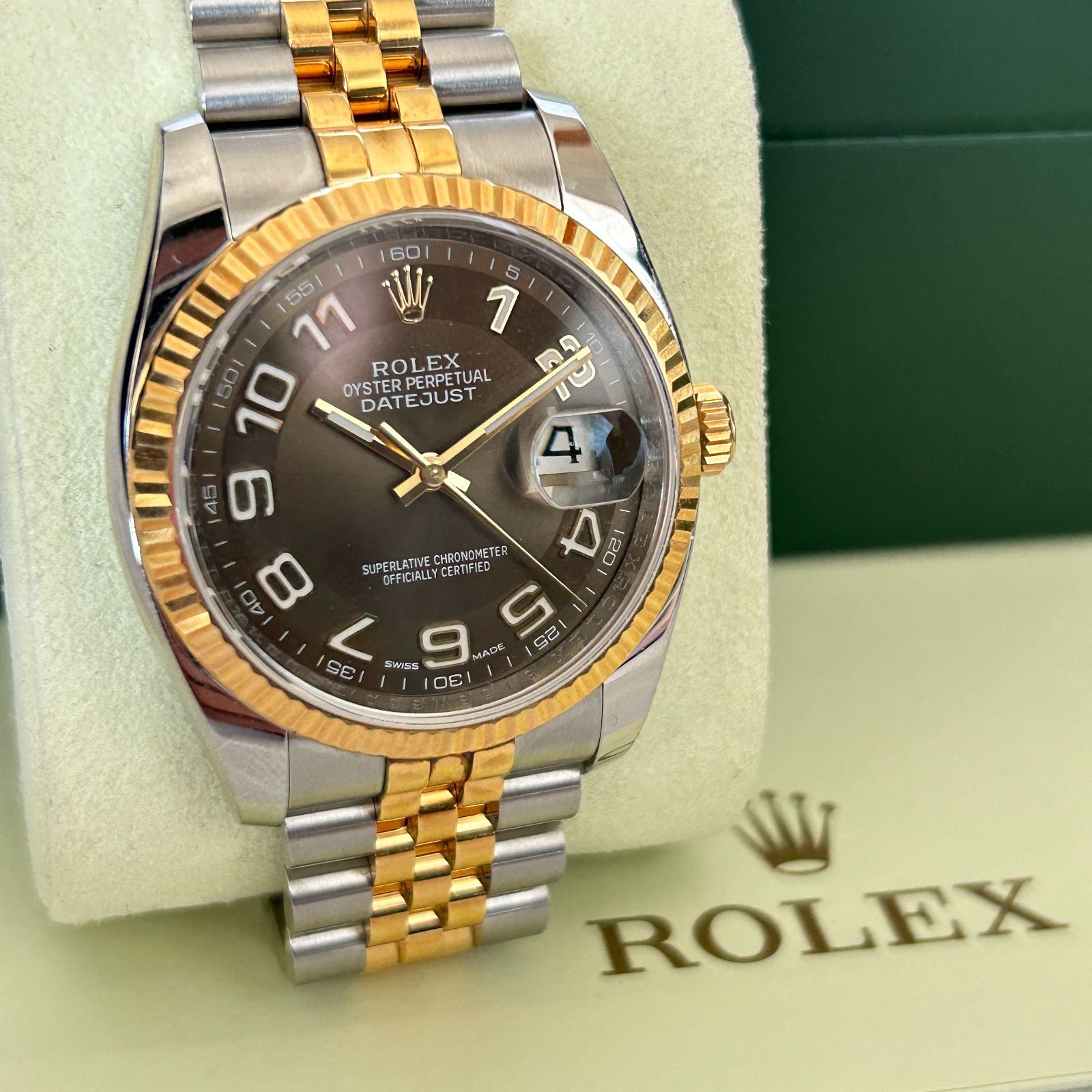 メルカリ最安値⁉️早い者勝ち‼️ 02/28時点 ロレックス デイトジャスト 116233 ブラウンアラビア文字盤 - メルカリ