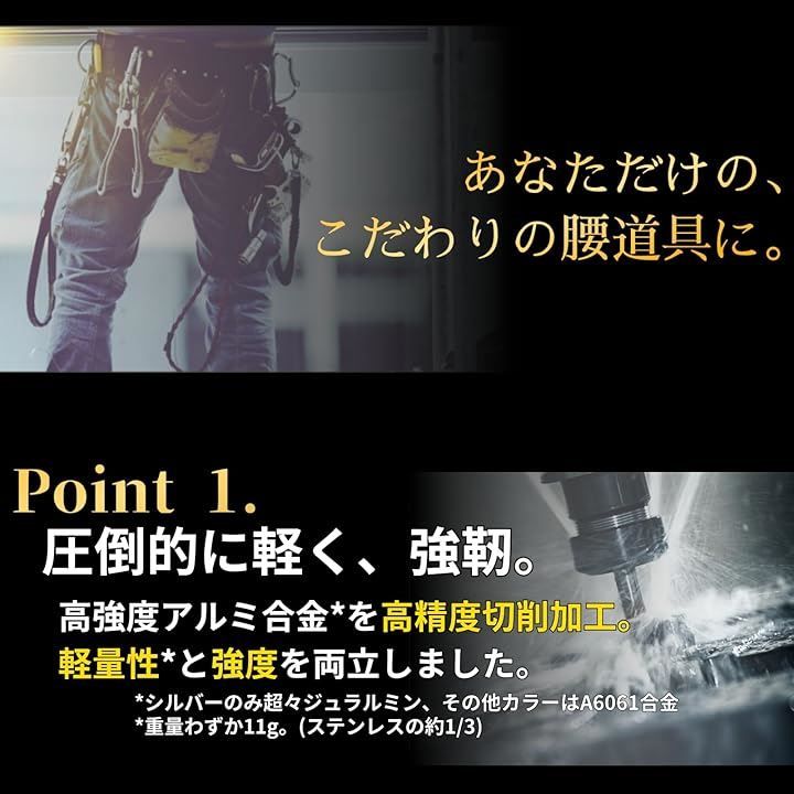アルマイト仕上げ固定式M4-5