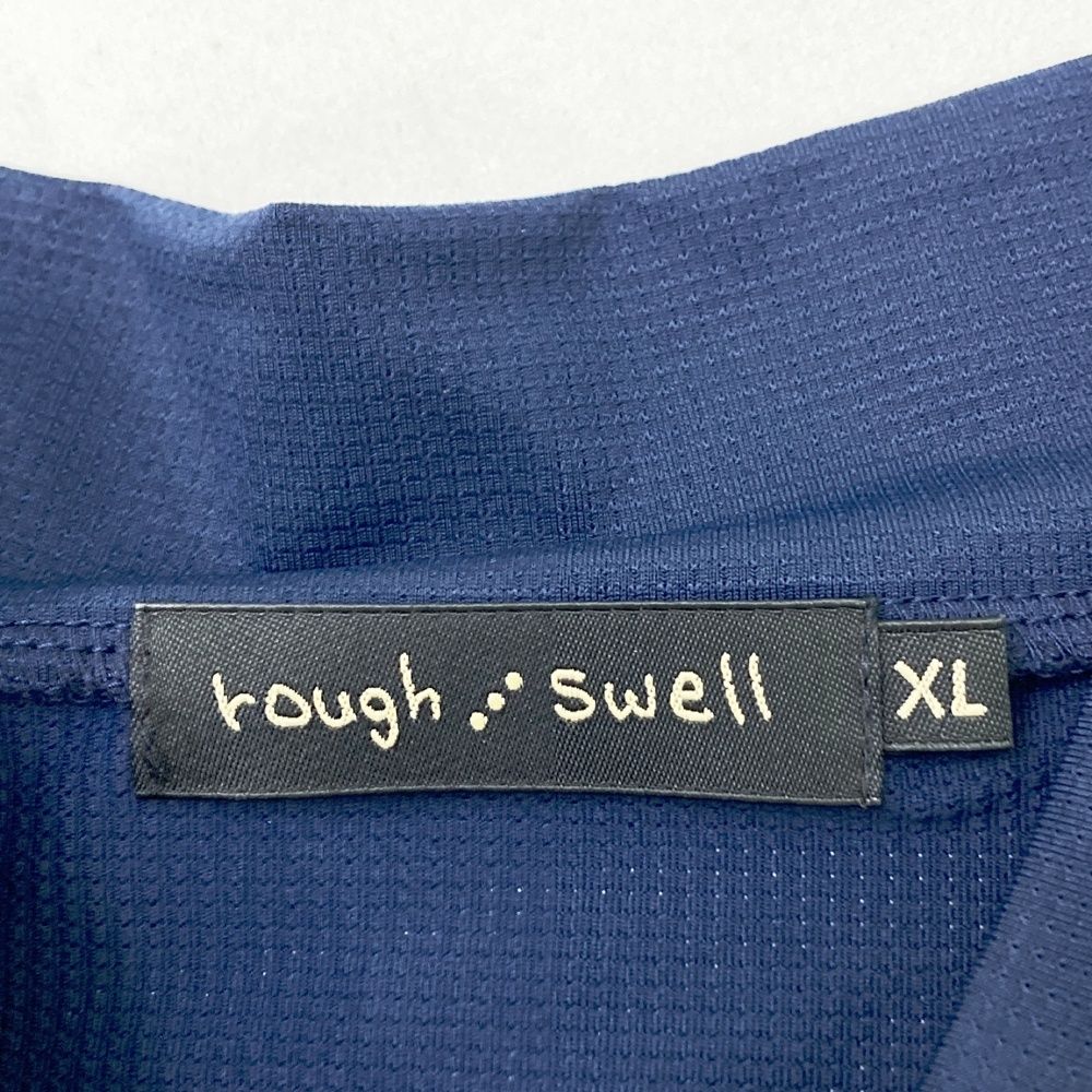 サイズ：XL ROUGH&amp;SWELL ラフアンドスウェル  タートルネック 長袖Tシャツ  ネイビー系 [240101501548] ゴルフウェア メンズ ストスト サイズ：XL ROUGH&SWELL ラフアンドスウェル タートルネック