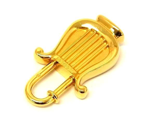 HERMES - ■極美品■ HERMES エルメス 1996 ハープ カデナ チャーム キーホルダー レディース メンズ ゴールド系 AZ5279 □極美品□ HERMES エルメス 1996 ハープ カデナ チャーム
