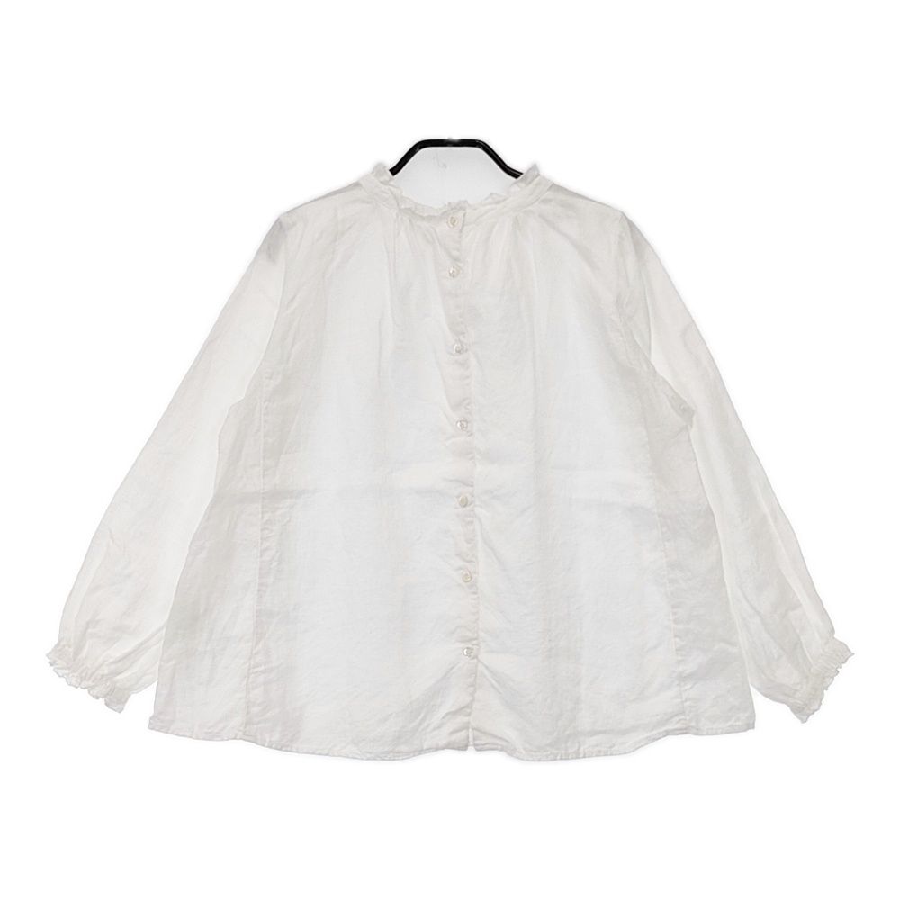 suga　nest Robe リネンスタンドフリルブラウス リネンスタンドフリルブラウス｜nest Robe / CONFECT ONLINE SHOP