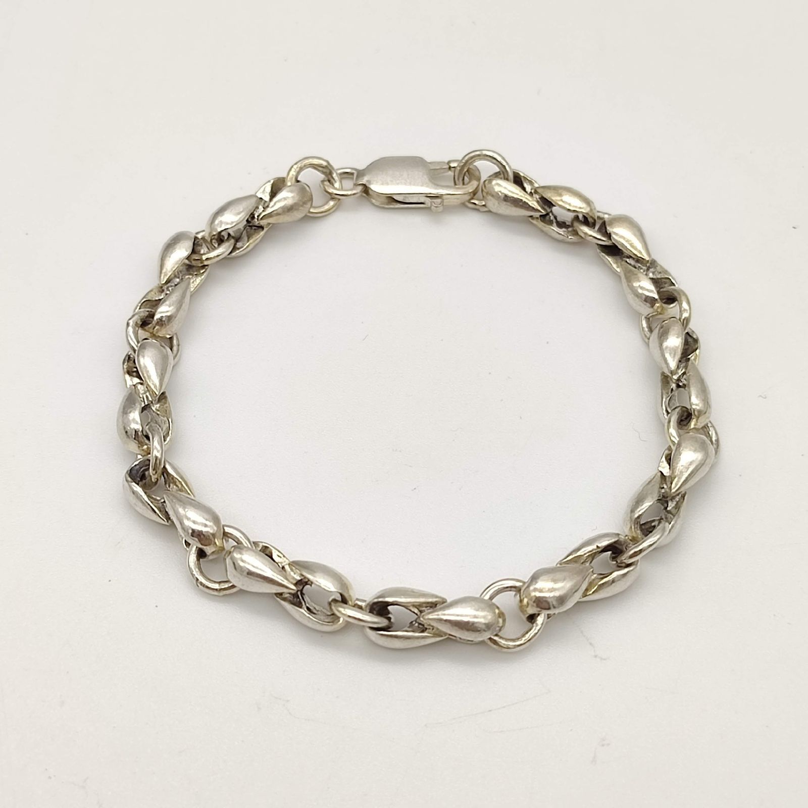 美品】シルバー シルクリンク ブレスレット シルバー925 25.4g - メルカリ