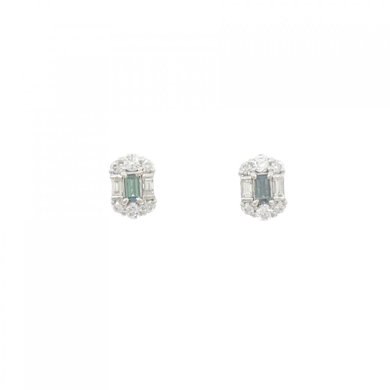 PT900 アレキサンドライト ピアス 0.12CT