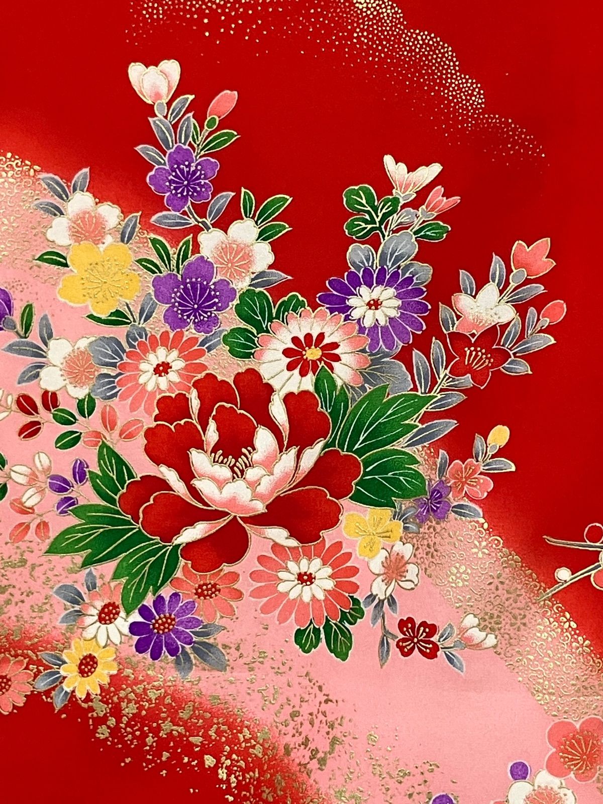  正絹一つ身着物 宮参り着 紐付き 赤 レッド 鼓 鴛鴦 おしどり 花 御所車 ピンク 七五三 0～３歳 女の子 女児 初着 産着 掛け着 小裁ち 熨斗目 赤ちゃん 和装 和柄 和風 着物 産着 着物 セレモニードレス