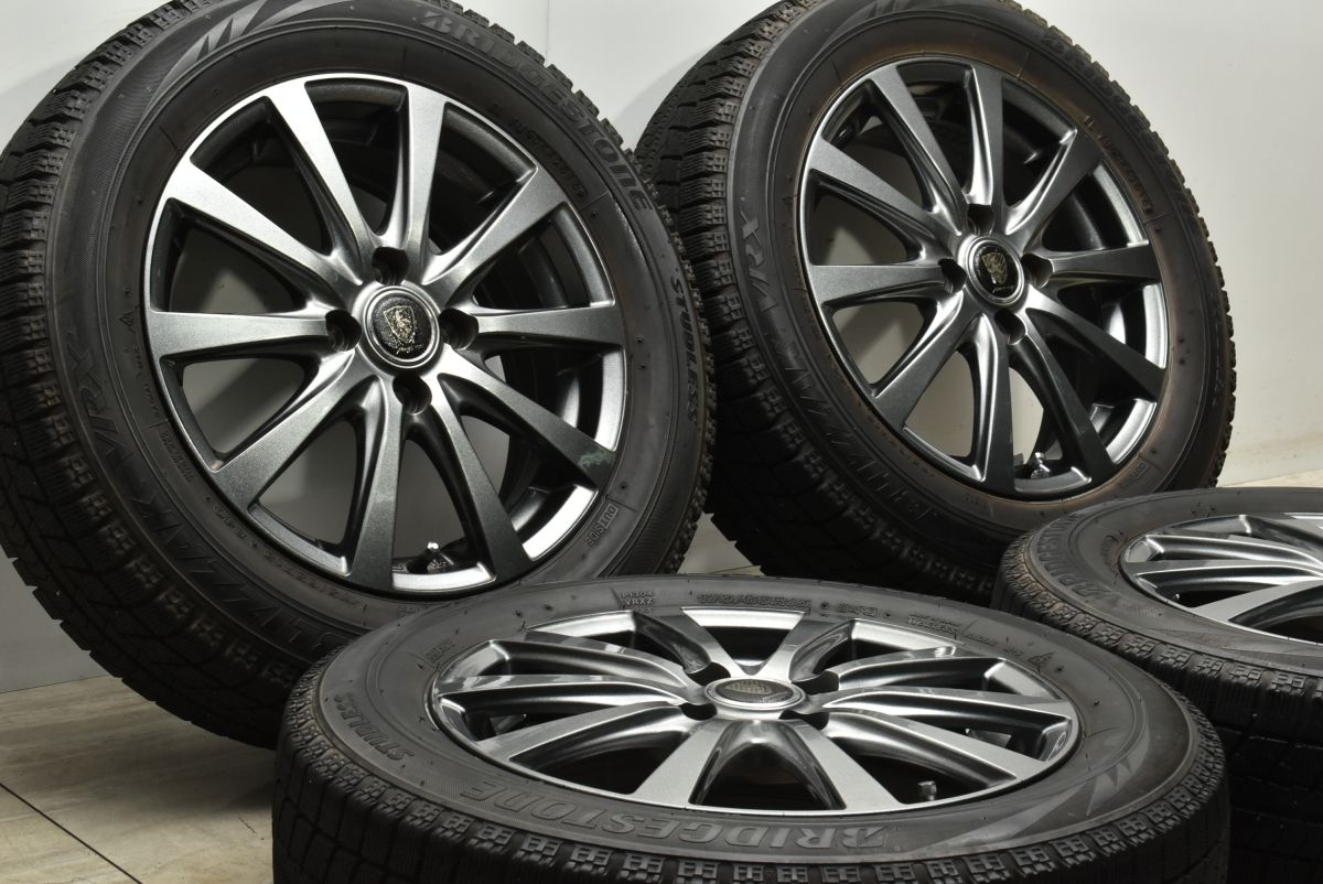 ユーロスピード 15in 5.5J 50 PCD100 ブリヂストン ブリザック VRX 175 65R15 フィールダー アクア フィット スイフト