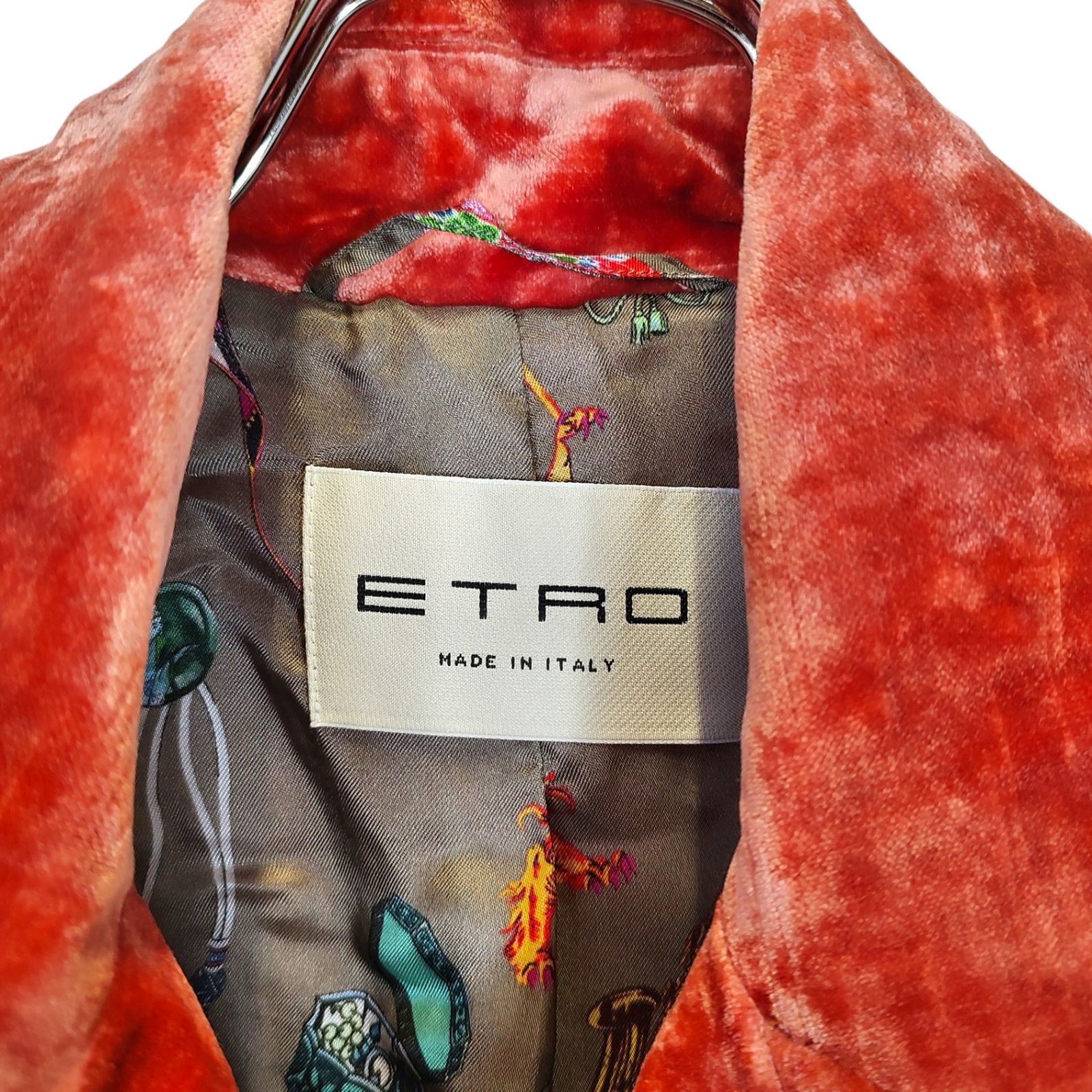 ETRO エトロ コート 182-13055-1546 38 レッド レディース - メルカリ