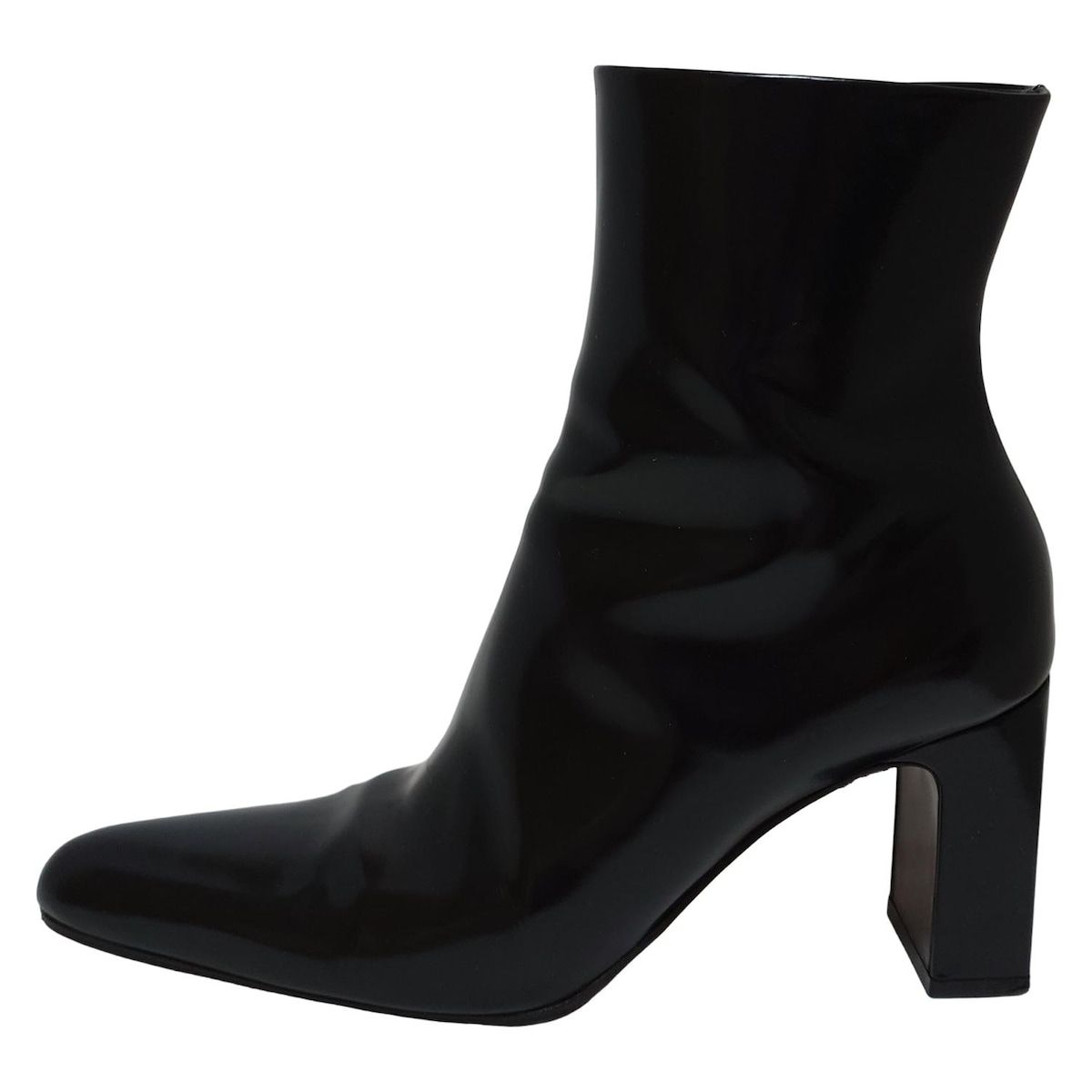 BALENCIAGA バレンシアガ ショートブーツ 36 レディース - 黒 レザー