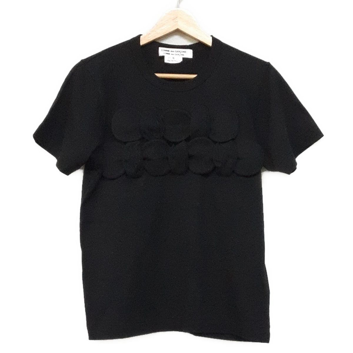 COMMEdesGARCONS COMMEdesGARCONS コムデギャルソンコムデギャルソン 半袖Tシャツ サイズS レディース - 黒 クルーネック