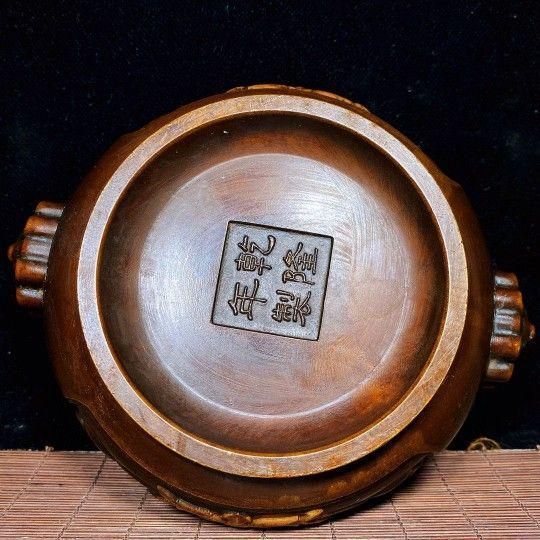 蓮の花炉 銅細工 茶道具 香道具 装飾品 工芸品 美術品 置物
