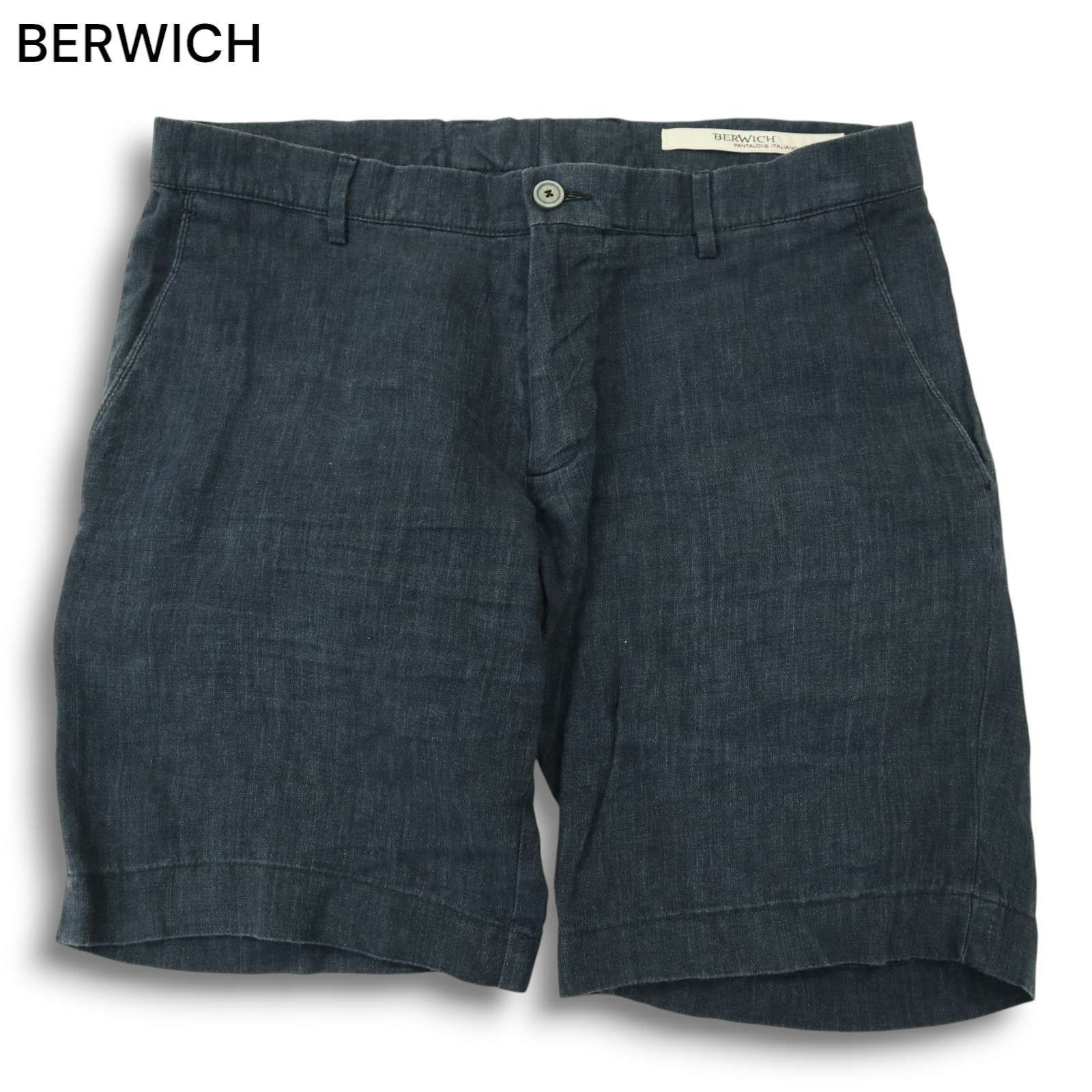 イタリア製☆ BERWICH ベルウィッチ 春夏 【ber muda】 麻 リネン100 