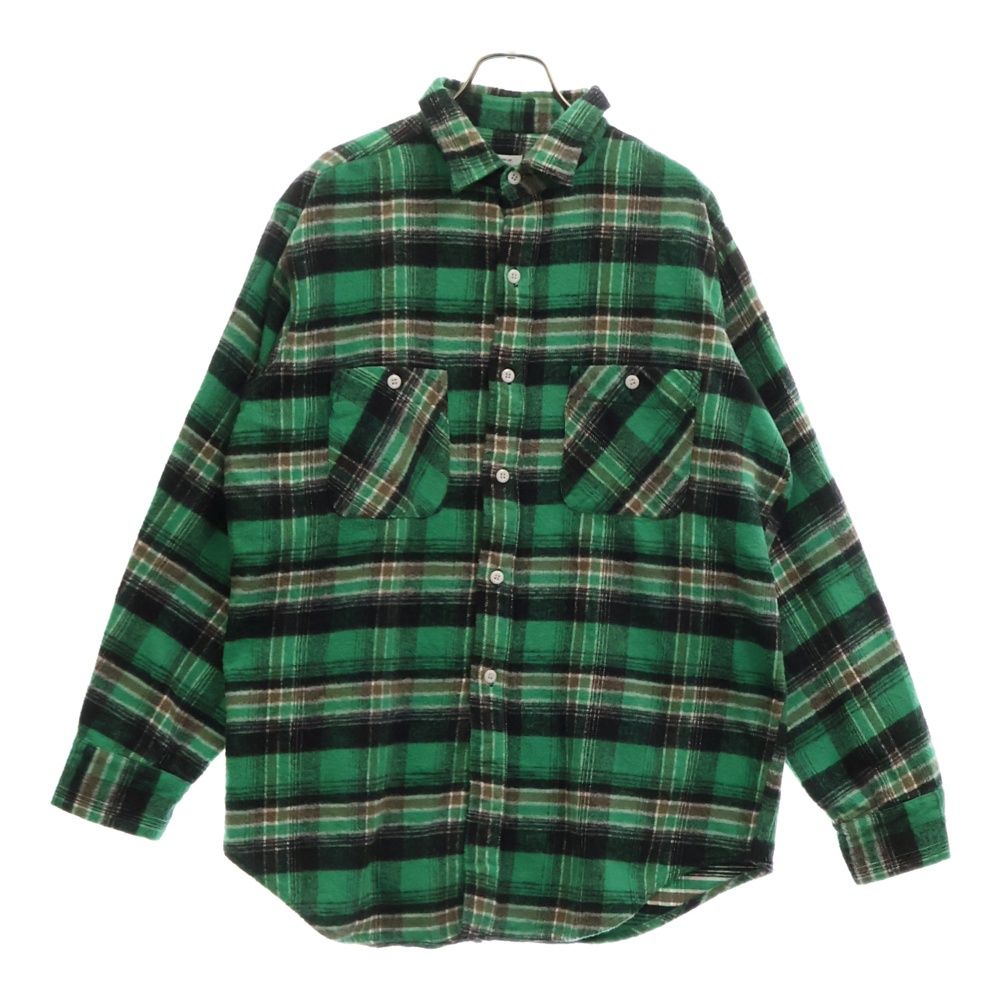 60s CONE MILLS INC. チェック ネルシャツ ブルー ブラック 60s CONE MILLS INC. チェック ネルシャツ ブルー ブラック ビンテージ