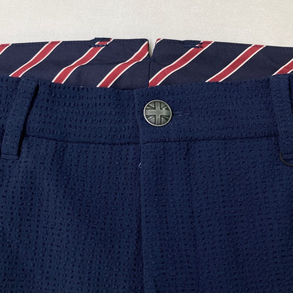 サイズ：LL ADMIRAL アドミラル シアサッカー ロングパンツ ネイビー系