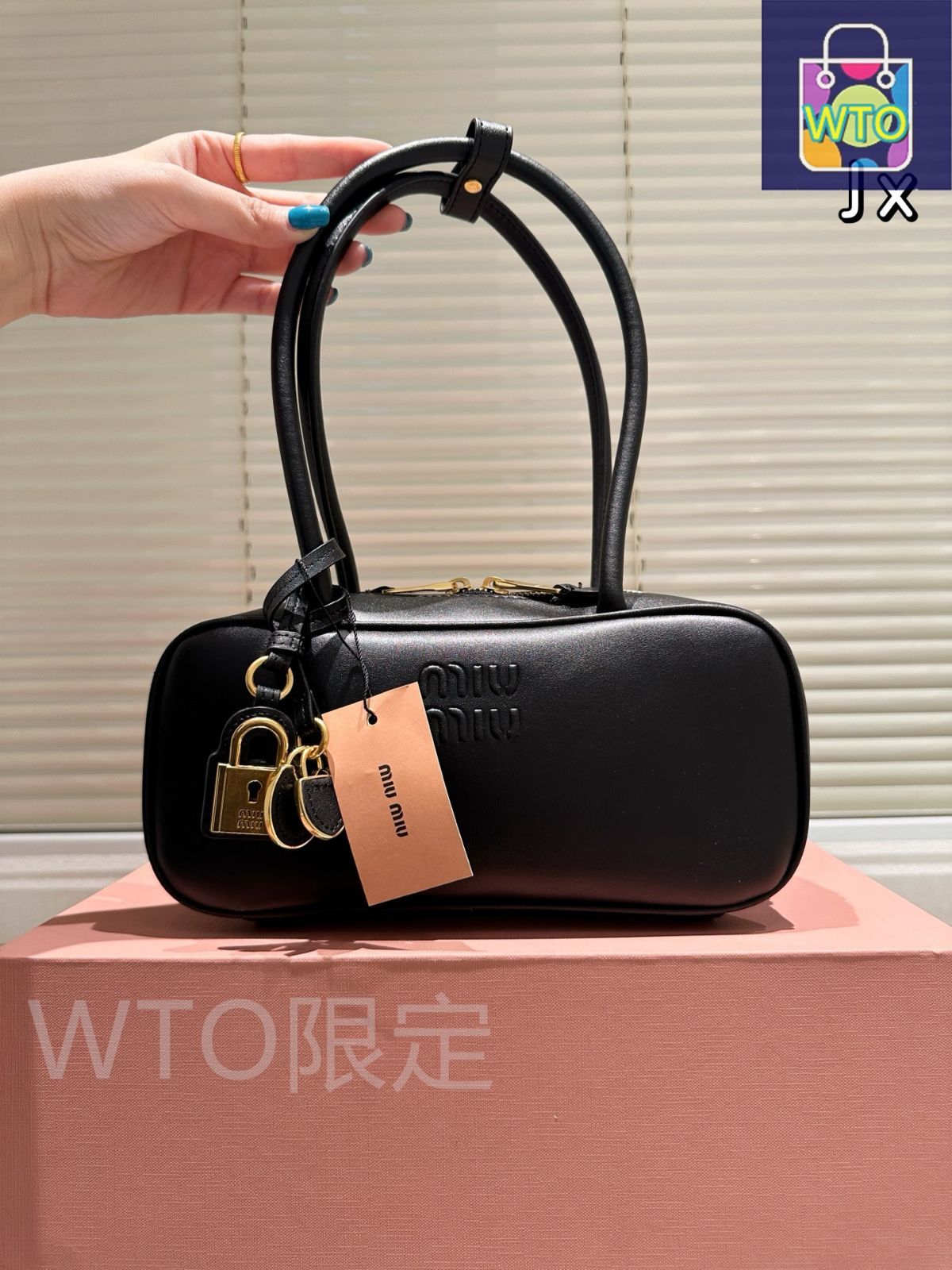 その他 miu Miu Miu Leather Cap Toe Sneakers - Size US 6.5 - Black