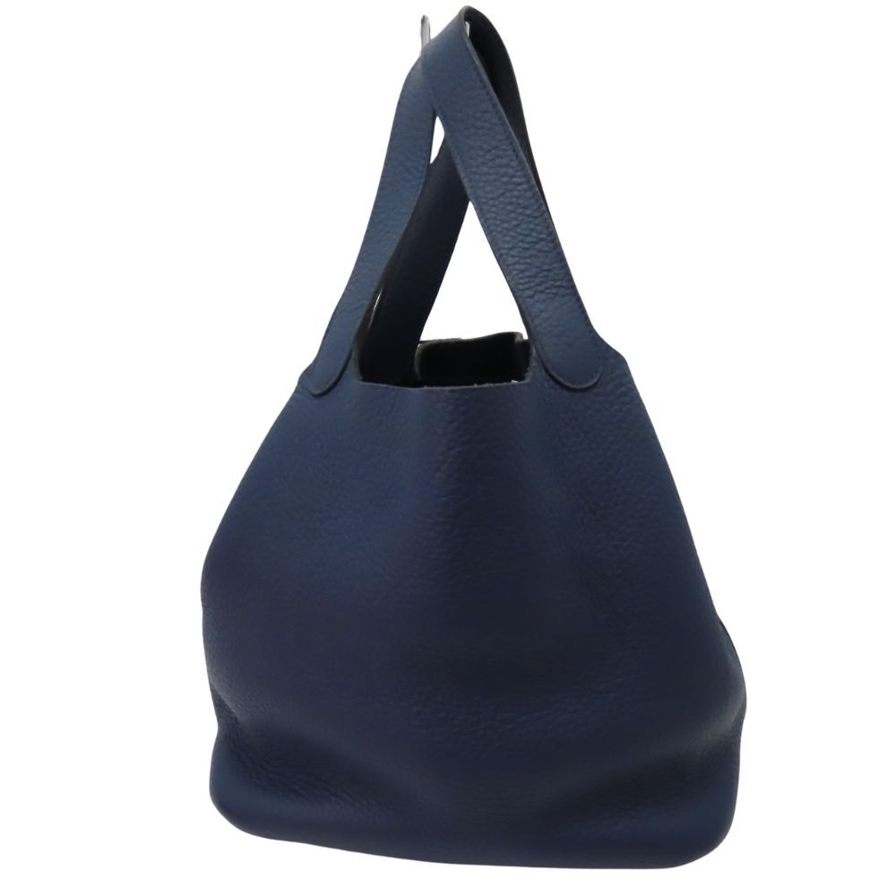 中古】HERMES エルメス ピコタンロック MM □Q刻印 ブル―系 シルバー 