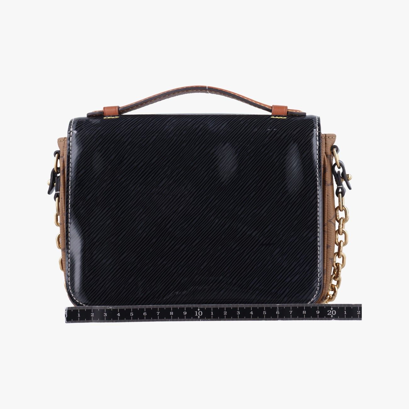 ルイヴィトンLouis Vuittonポシェット メティスノワール ×ブラウンヴェルニPL2187