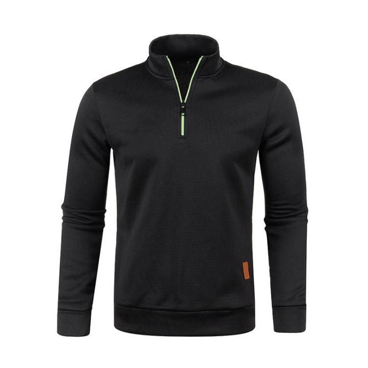 ゴルフウェア メンズ ポロシャツ 長袖 Polo ゴルフシャツ 長袖ポロシャツ スポーツ 秋冬 裏起毛 厚手 トップス ハイネック ハーフジップ ニット パーカー 防寒 トレーナー Tシャツ itaiya 5318