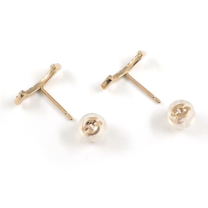 ダイヤモンド】 ピアス スマイル モチーフ ダイヤモンド 0.05ct / 0.05  