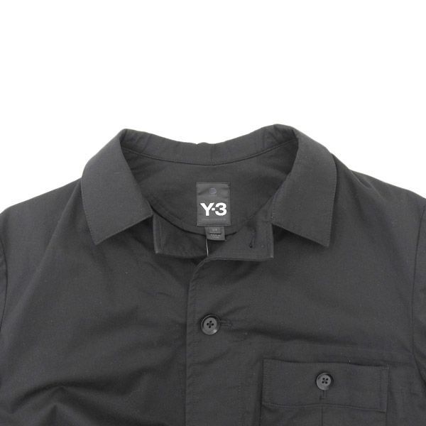 美品 Y-3 adidas ワイスリー アディダス Yohji Yamamoto コットン ジャケット 黒 sizeS Y01661