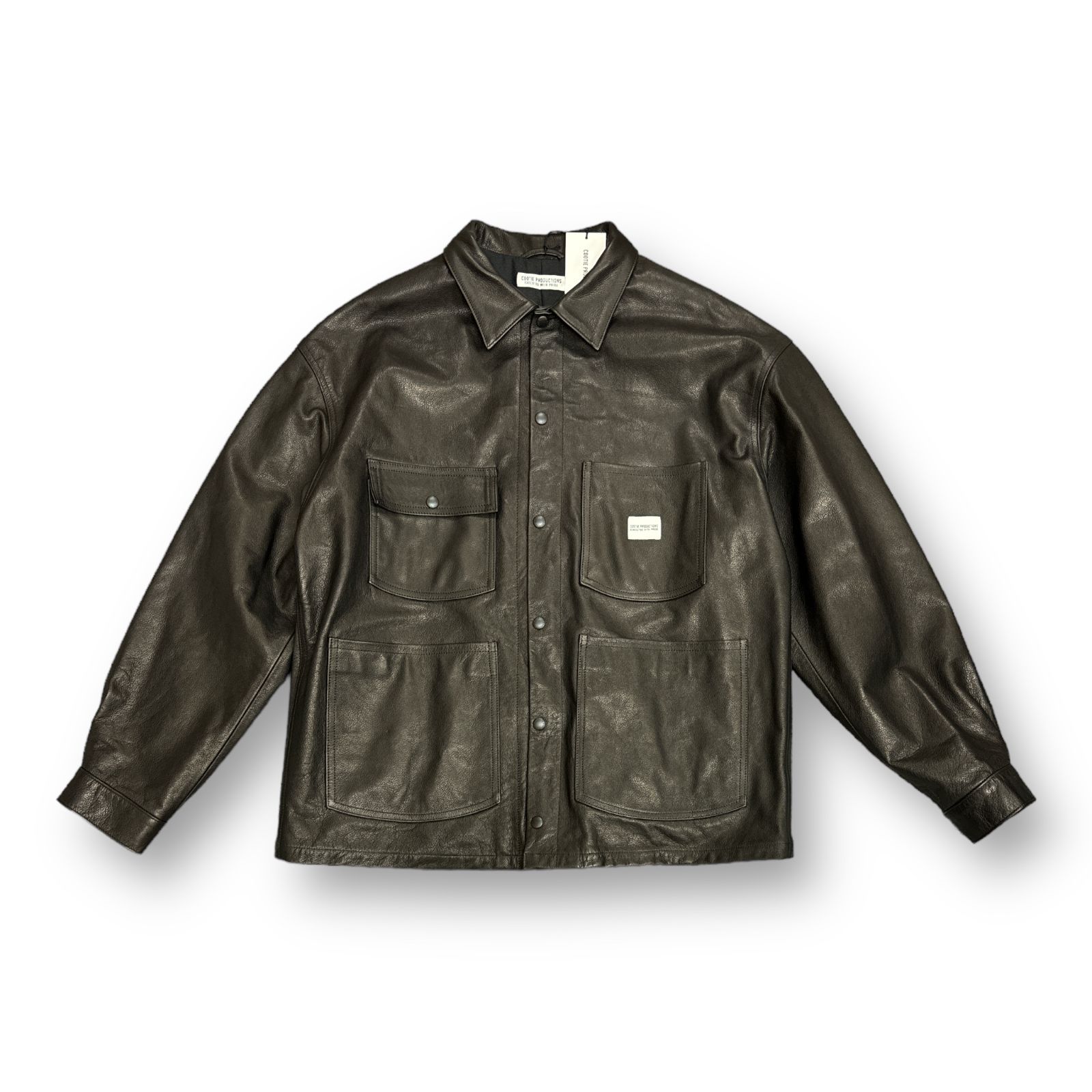 22AW COOTIE Leather Coverall レザー カバーオール-