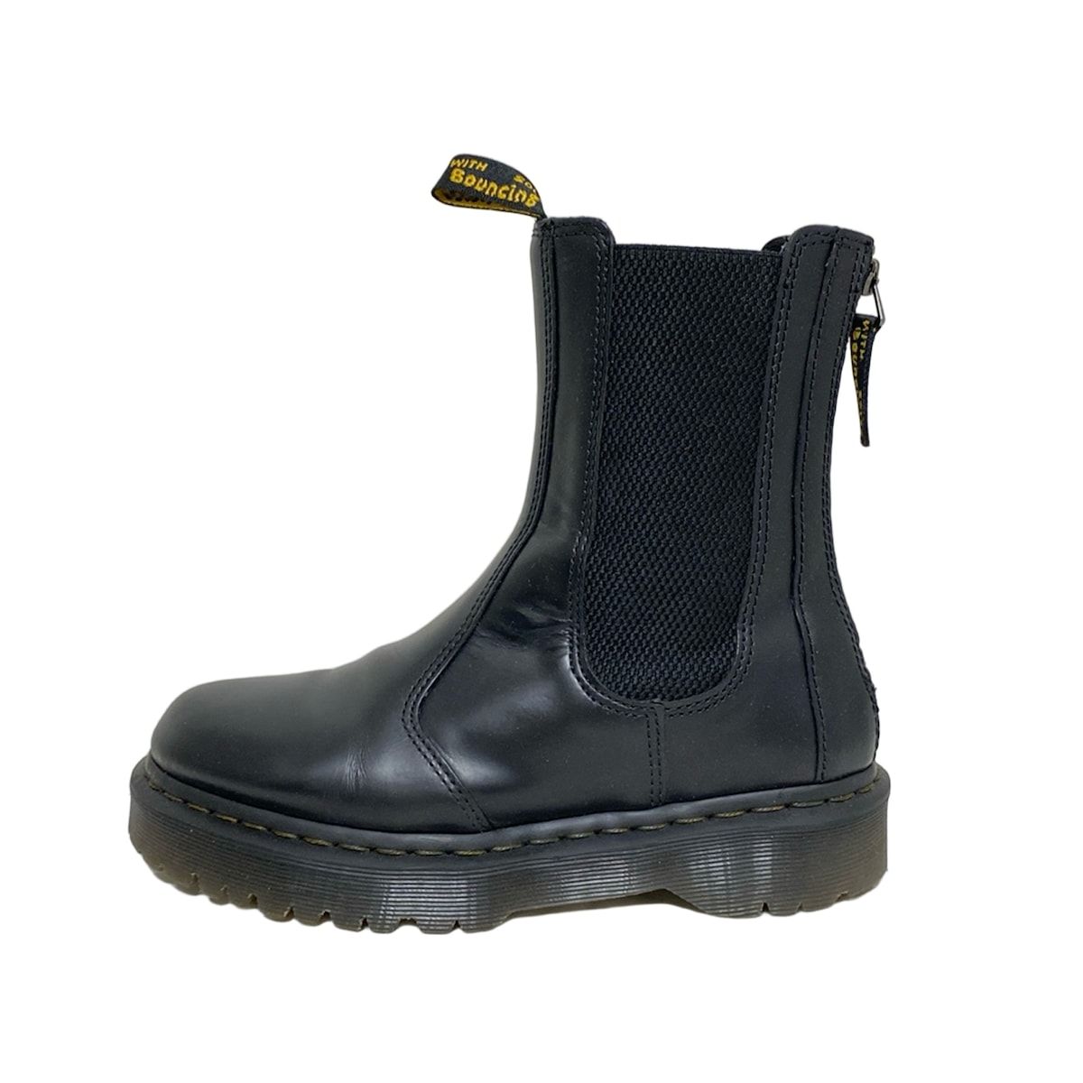 Dr.Martens ドクターマーチン ショートブーツ UK5 レディース - 黒 サイドゴア レザー