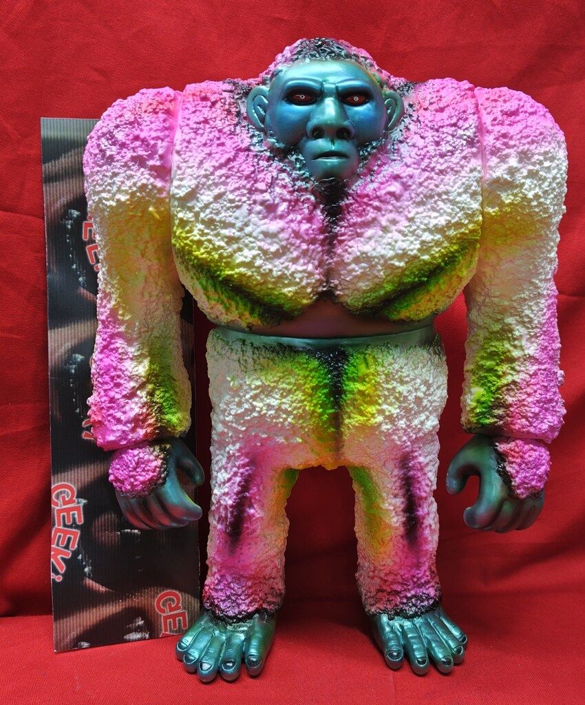 ヴぁん品 GEEK! Mutant Vinyl Hardcore 獣人 白成型 M.V.H CUSTOM彩色 Vinyl